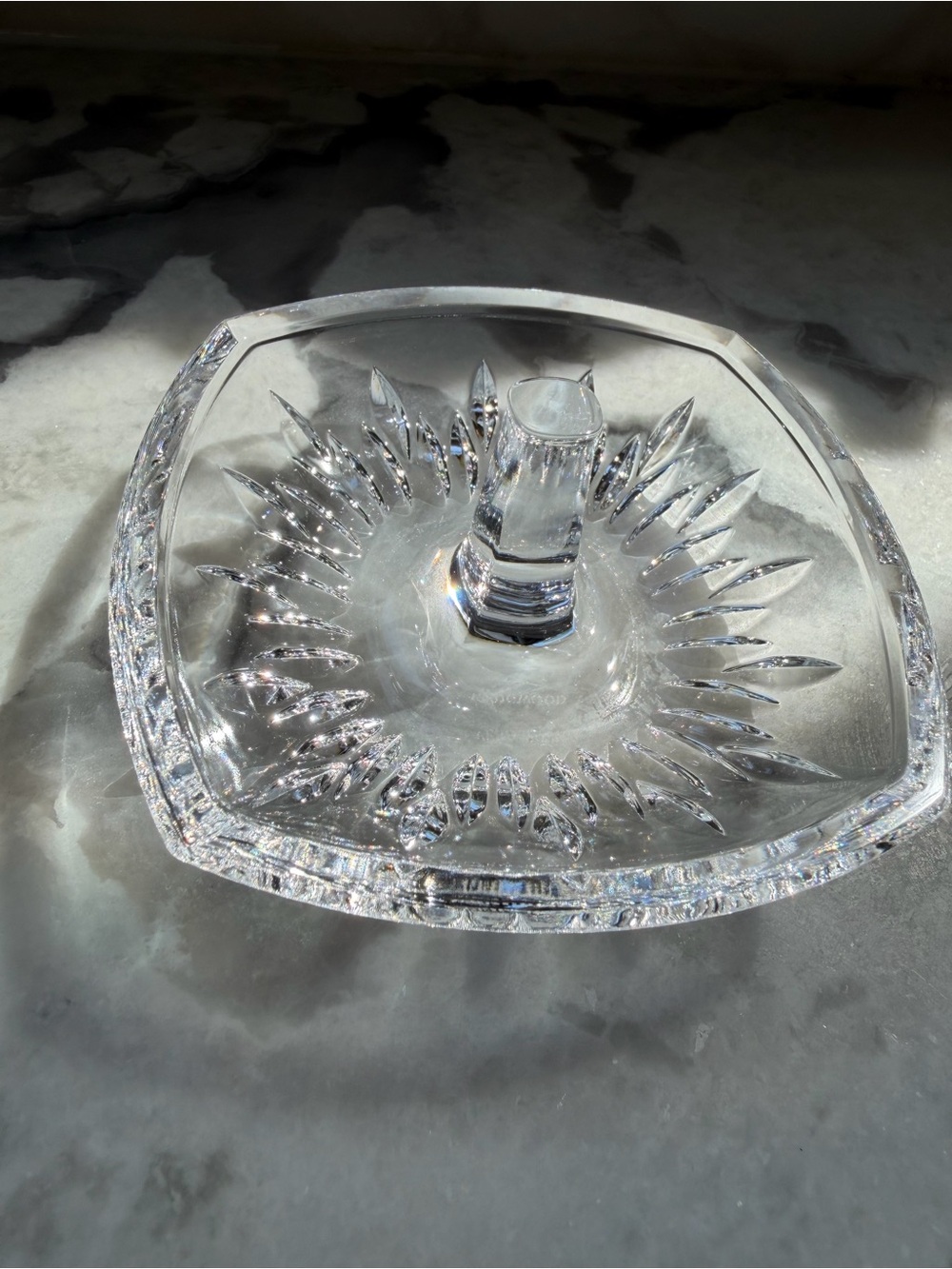 Vera Wang Wedgwood Crystal Ring Holder Jewelry Dish